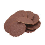 Rondelini - round dry wafers covered with chocolate