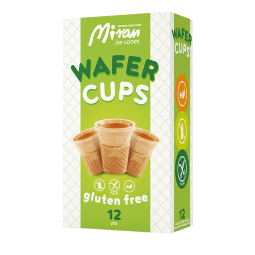 Wafer cups gluten free